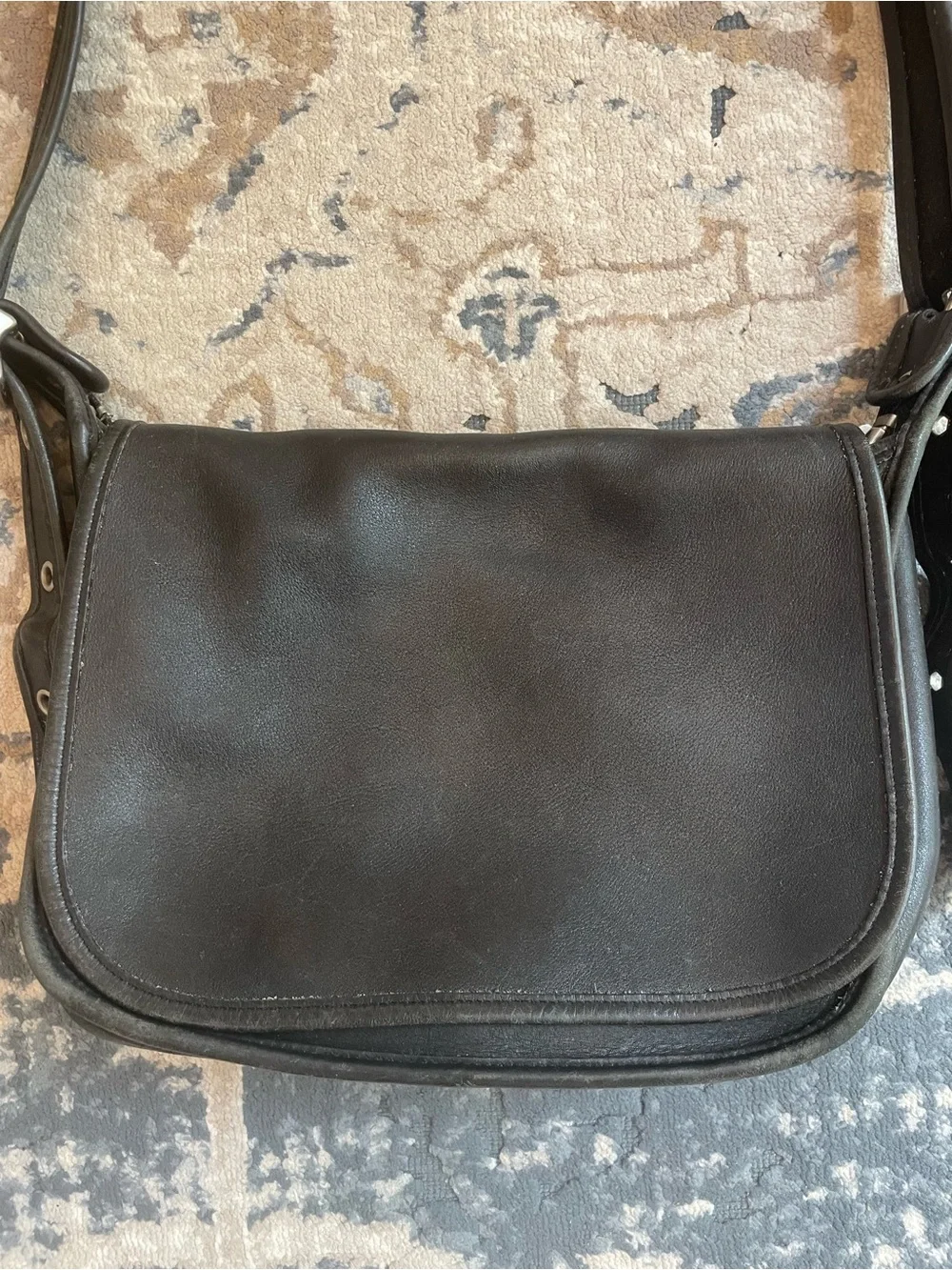 Coach Vintage 9951 Patricia Legacy Black Leather Crossbody Bag
